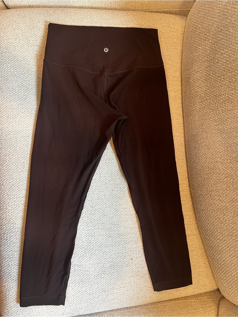 Lululemon espresso brown high waisted align leggings size 8